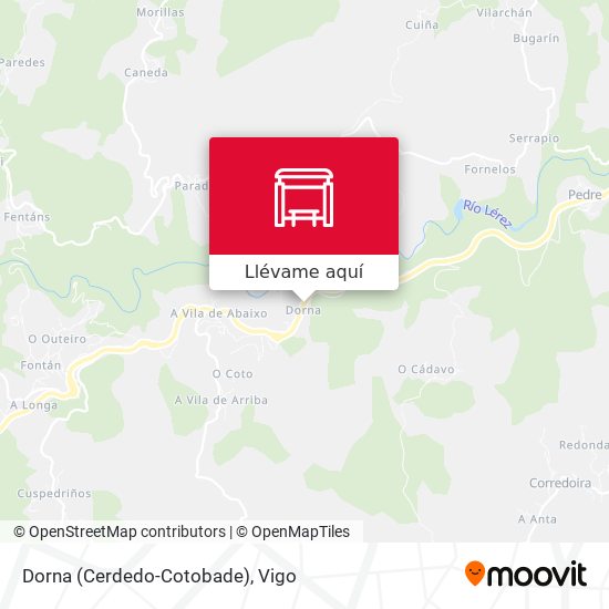 Mapa Dorna (Cerdedo-Cotobade)