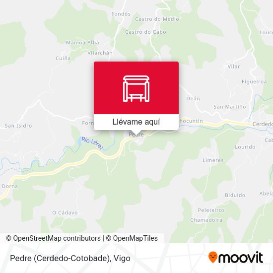 Mapa Pedre (Cerdedo-Cotobade)
