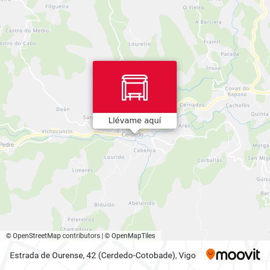 Mapa Estrada de Ourense, 42 (Cerdedo-Cotobade)