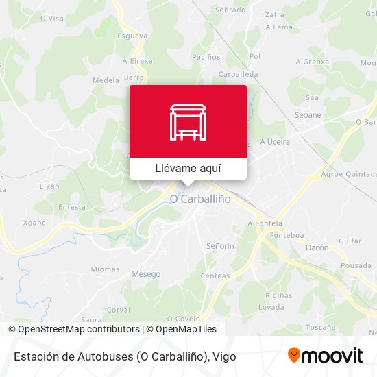 Mapa Estación de Autobuses (O Carballiño)