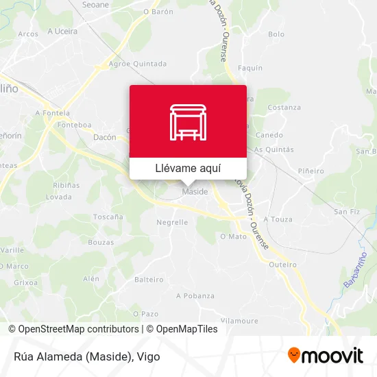 Mapa Rúa Alameda (Maside)