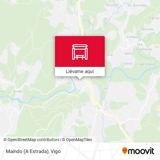 Mapa Maíndo (A Estrada)