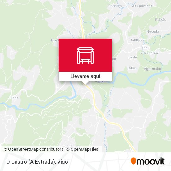 Mapa O Castro (A Estrada)