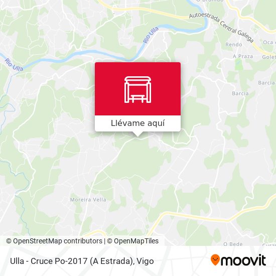 Mapa Ulla - Cruce Po-2017 (A Estrada)