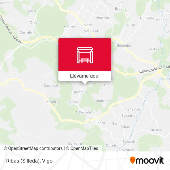 Mapa Ribas (Silleda)