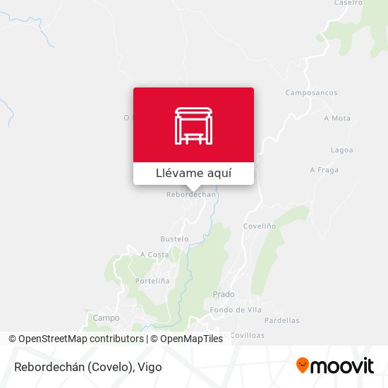 Mapa Rebordechán (Covelo)