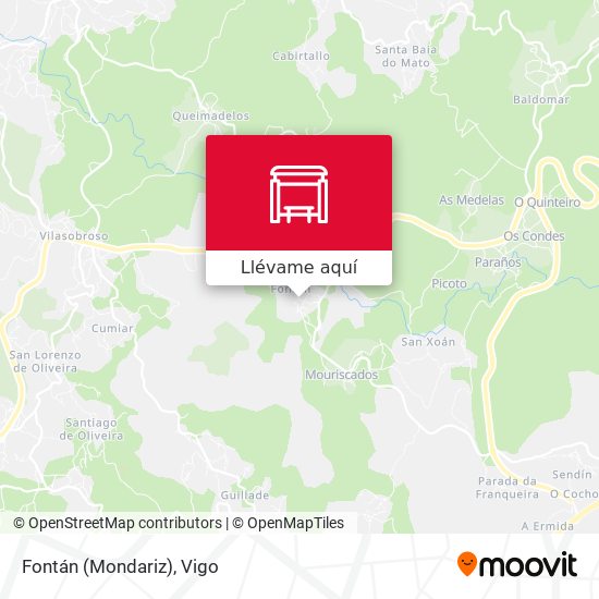 Mapa Fontán (Mondariz)