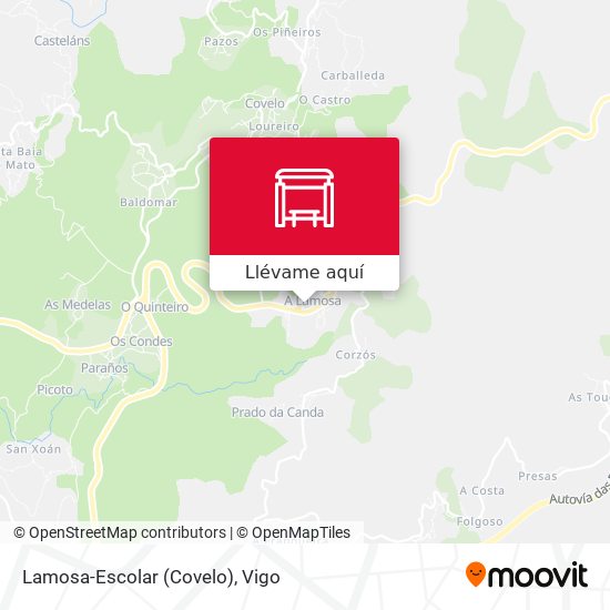 Mapa Lamosa-Escolar (Covelo)