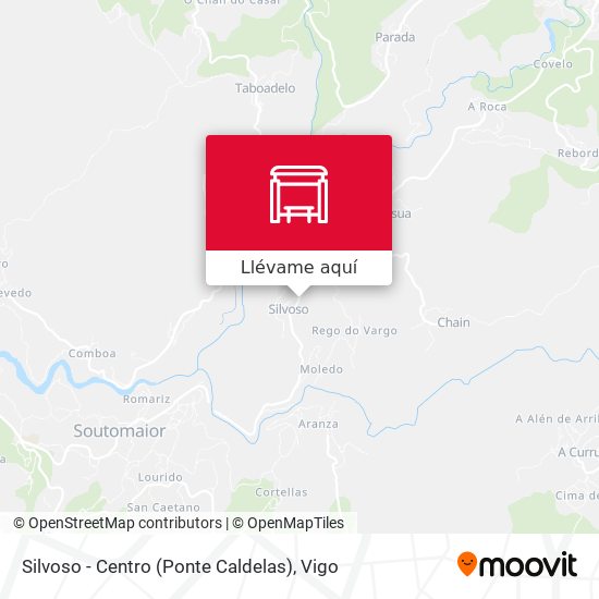 Mapa Silvoso - Centro (Ponte Caldelas)
