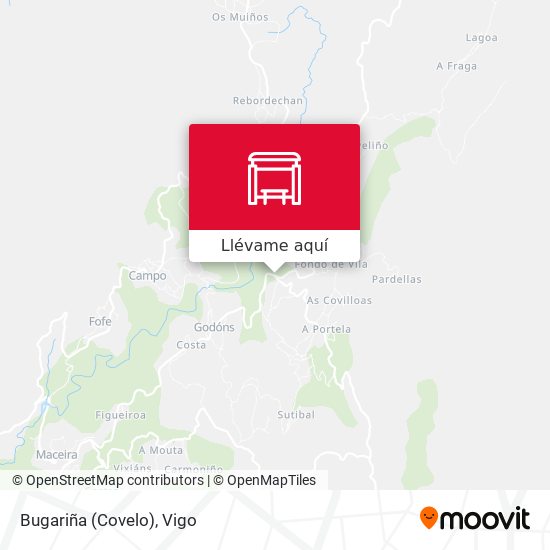 Mapa Bugariña (Covelo)