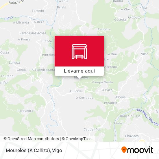 Mapa Mourelos (A Cañiza)