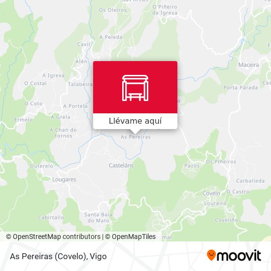 Mapa As Pereiras (Covelo)