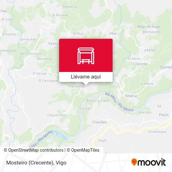 Mapa Mosteiro (Crecente)