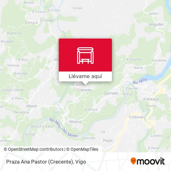 Mapa Praza Ana Pastor (Crecente)
