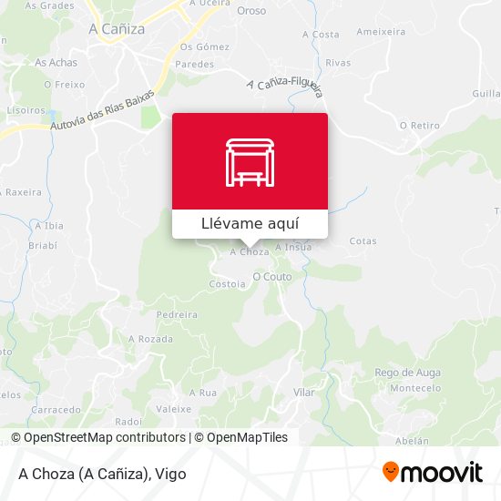 Mapa A Choza (A Cañiza)