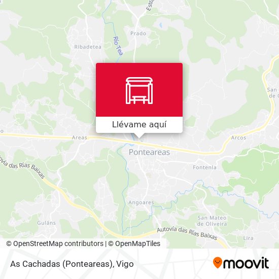 Mapa As Cachadas (Ponteareas)