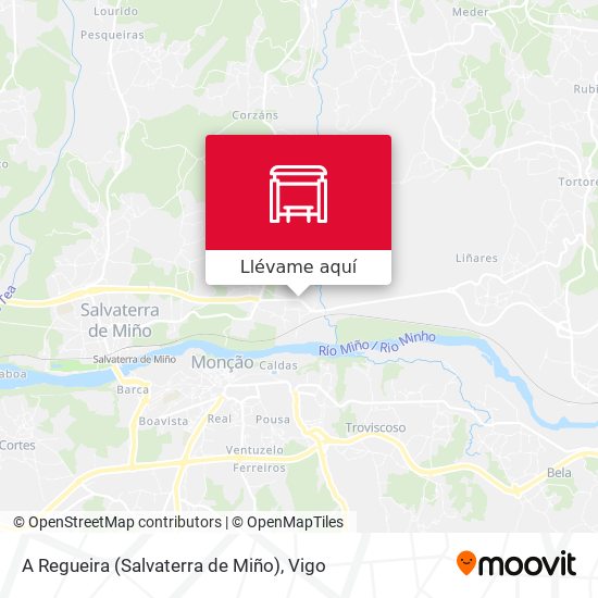 Mapa A Regueira (Salvaterra de Miño)