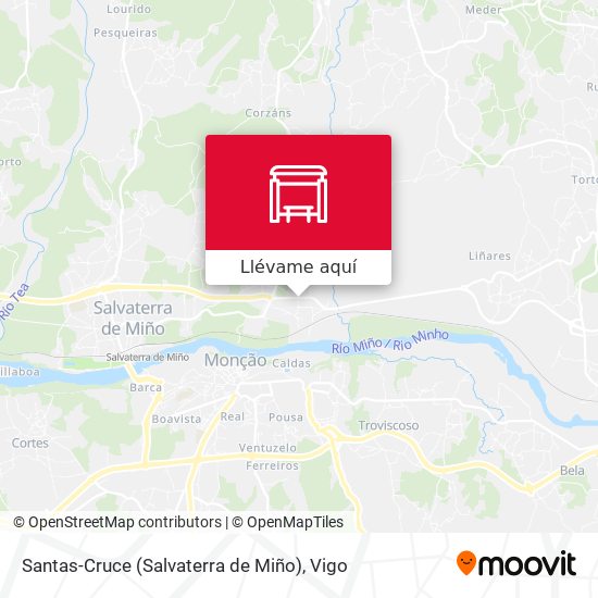Mapa Santas-Cruce (Salvaterra de Miño)