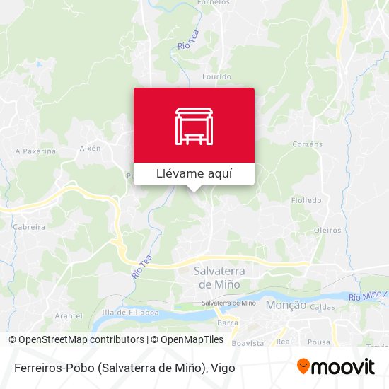 Mapa Ferreiros-Pobo (Salvaterra de Miño)