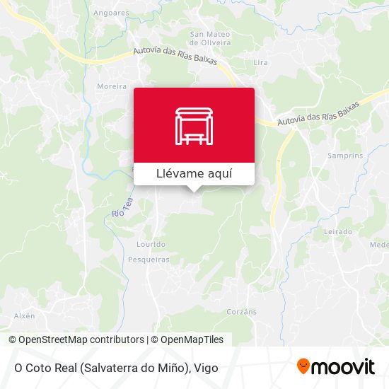 Mapa O Coto Real (Salvaterra do Miño)
