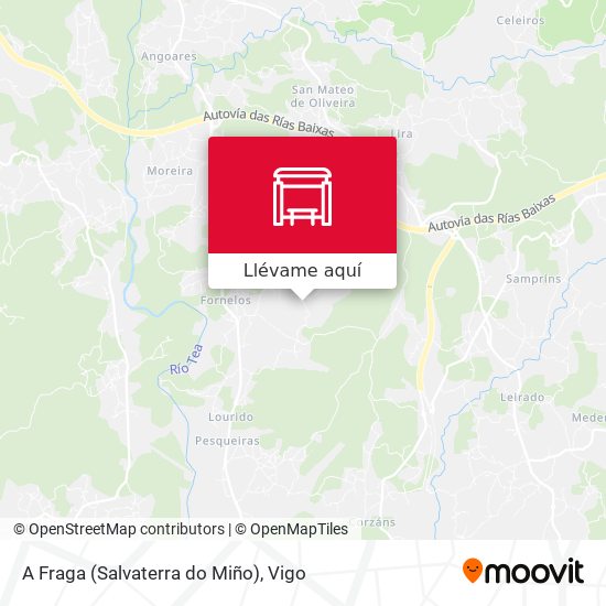 Mapa A Fraga (Salvaterra do Miño)