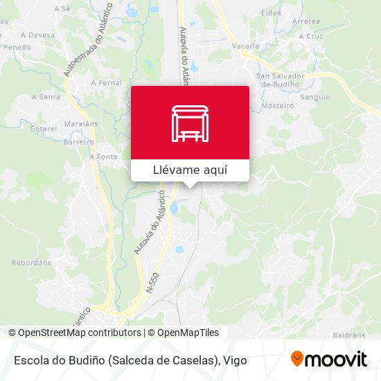 Mapa Escola do Budiño (Salceda de Caselas)