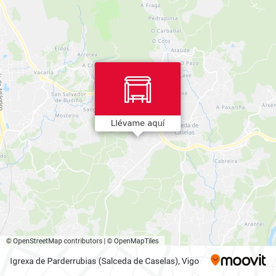 Mapa Igrexa de Parderrubias (Salceda de Caselas)