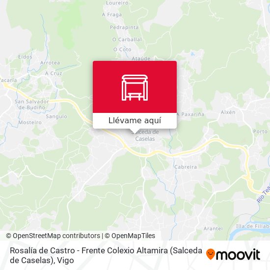 Mapa Rosalía de Castro - Frente Colexio Altamira (Salceda de Caselas)