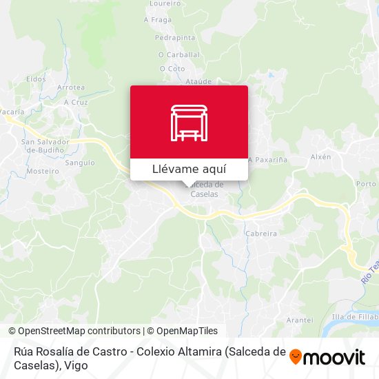 Mapa Rúa Rosalía de Castro - Colexio Altamira (Salceda de Caselas)