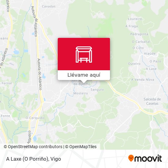 Mapa A Laxe (O Porriño)
