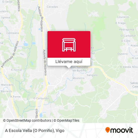 Mapa A Escola Vella (O Porriño)