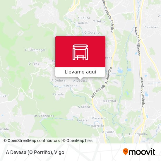 Mapa A Devesa (O Porriño)