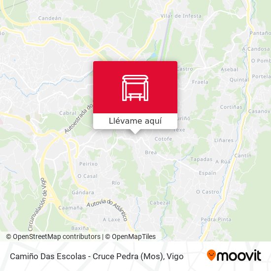 Mapa Camiño Das Escolas - Cruce Pedra (Mos)