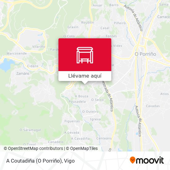 Mapa A Coutadiña (O Porriño)