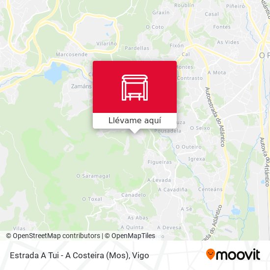 Mapa Estrada A Tui - A Costeira (Mos)