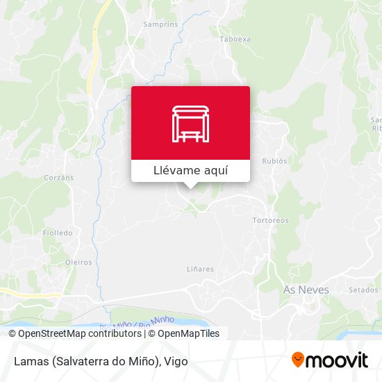 Mapa Lamas (Salvaterra do Miño)