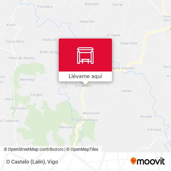 Mapa O Castelo (Lalín)