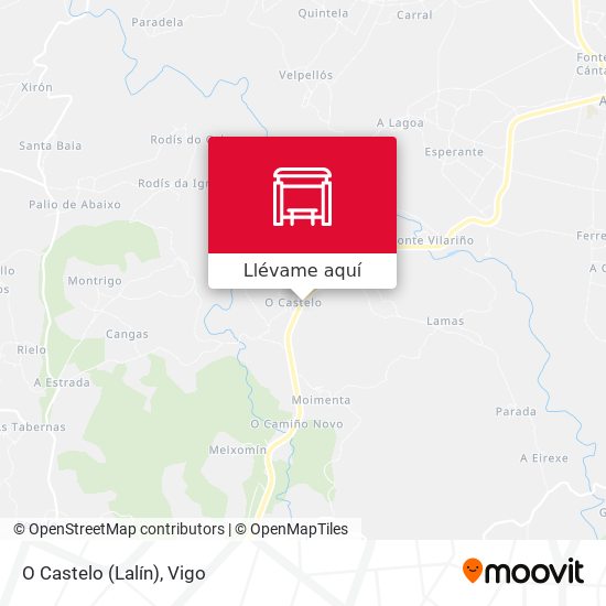 Mapa O Castelo (Lalín)