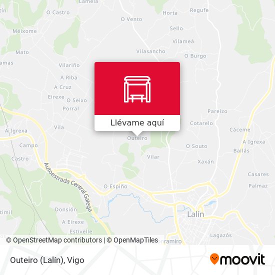 Mapa Outeiro (Lalín)