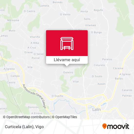 Mapa Curticela (Lalín)