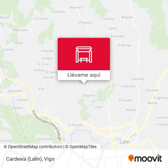 Mapa Cardexia (Lalín)