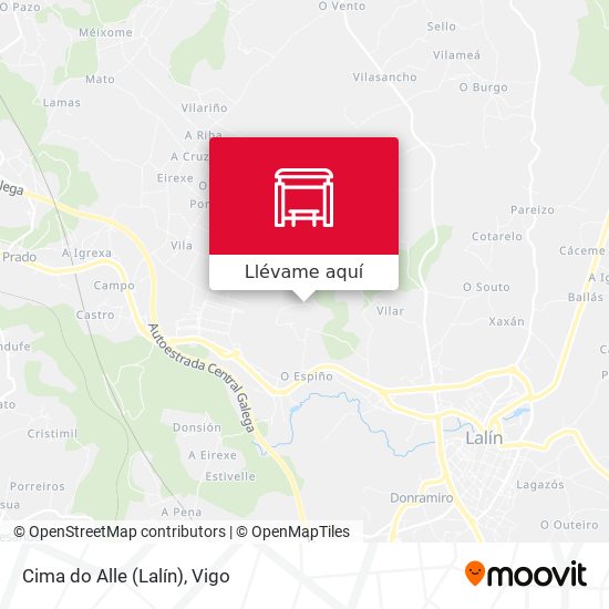 Mapa Cima do Alle (Lalín)