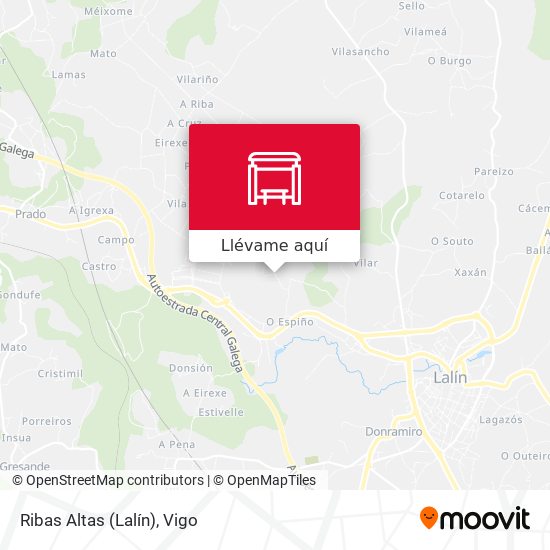 Mapa Ribas Altas (Lalín)