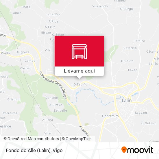 Mapa Fondo do Alle (Lalín)