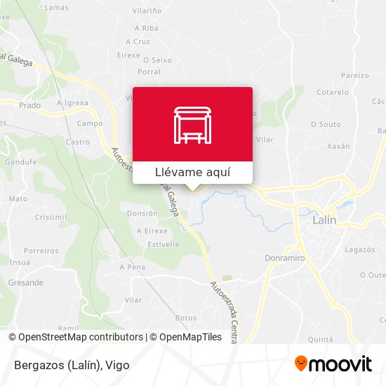 Mapa Bergazos (Lalín)