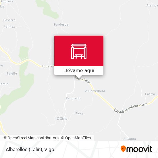 Mapa Albarellos (Lalín)