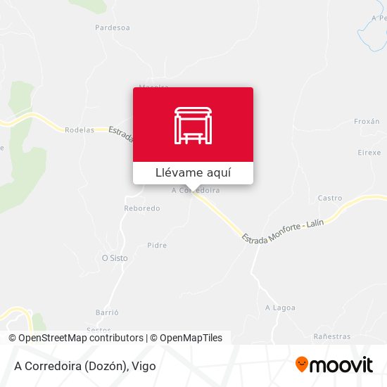 Mapa A Corredoira (Dozón)