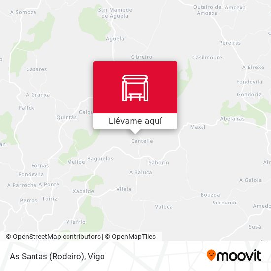 Mapa As Santas (Rodeiro)
