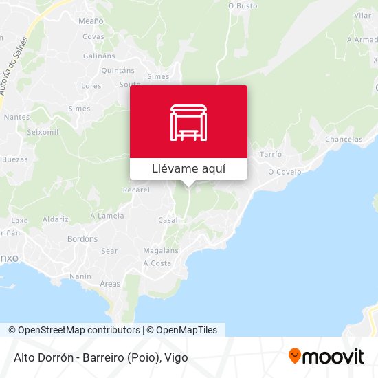 Mapa Alto Dorrón - Barreiro (Poio)