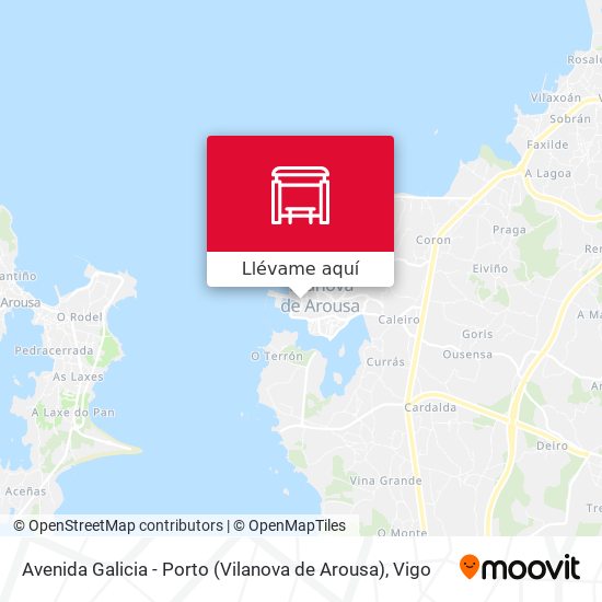 Mapa Avenida Galicia - Porto (Vilanova de Arousa)